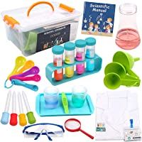 DigHealth Laboratorio de Quimica- Kit Ciencias Niños con Bata de Laboratorio- Juguetes Educativos con Caja de Almacenaje…